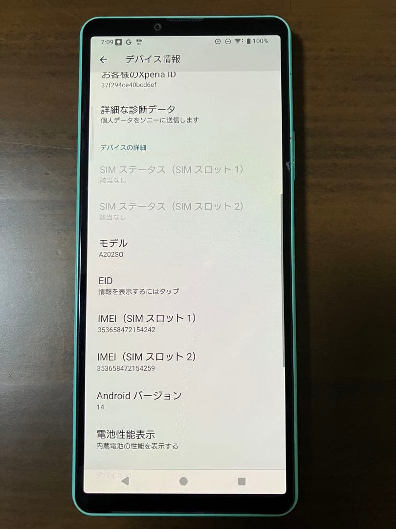 SONY Xperia 10 IV ミント 128G