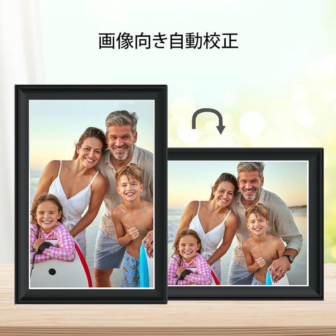 デジタルフォトフレーム WiFi 10.5インチ 64GB 1920x1280