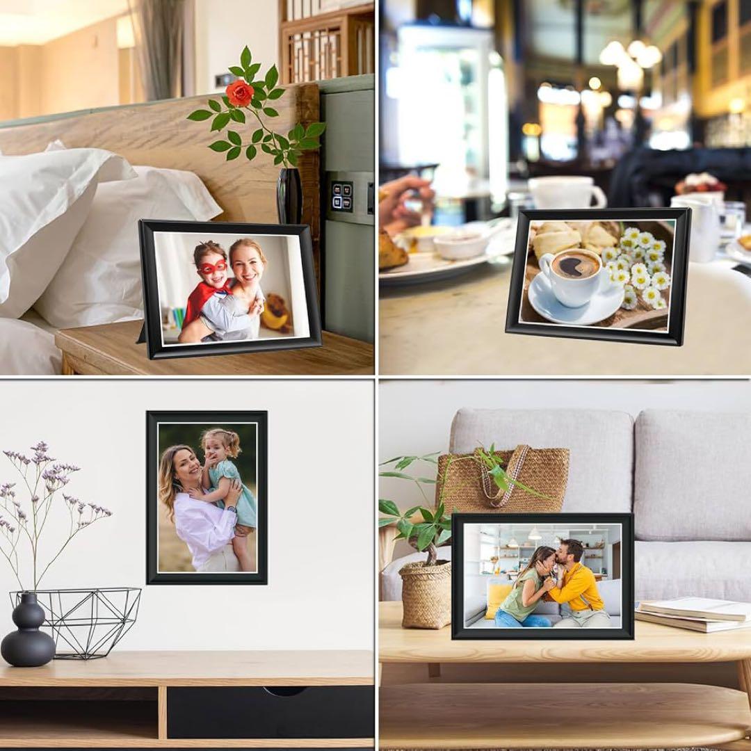 デジタルフォトフレーム WiFi 10.5インチ 64GB 1920x1280