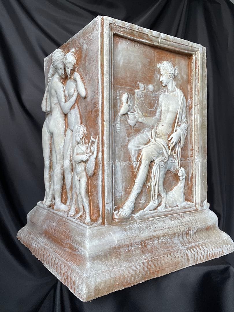 古代ギリシャ・ローマ風 四面レリーフ傘立て 50cm 手作り