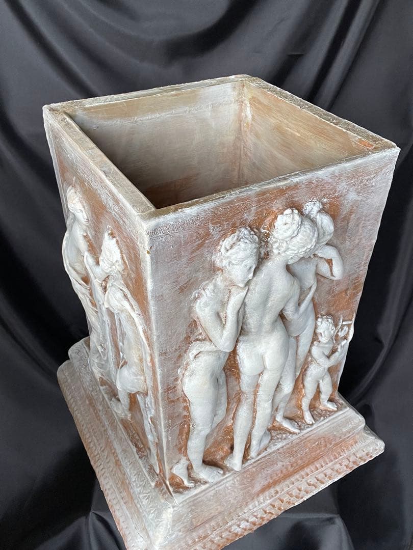 古代ギリシャ・ローマ風 四面レリーフ傘立て 50cm 手作り
