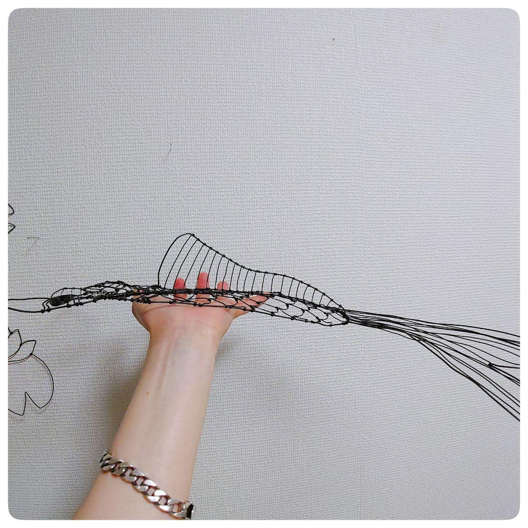 ワイヤーアート　ワイヤークラフト　鯉さん