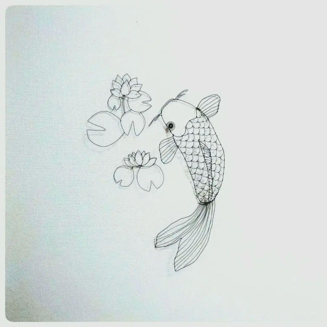 ワイヤーアート　ワイヤークラフト　鯉さん