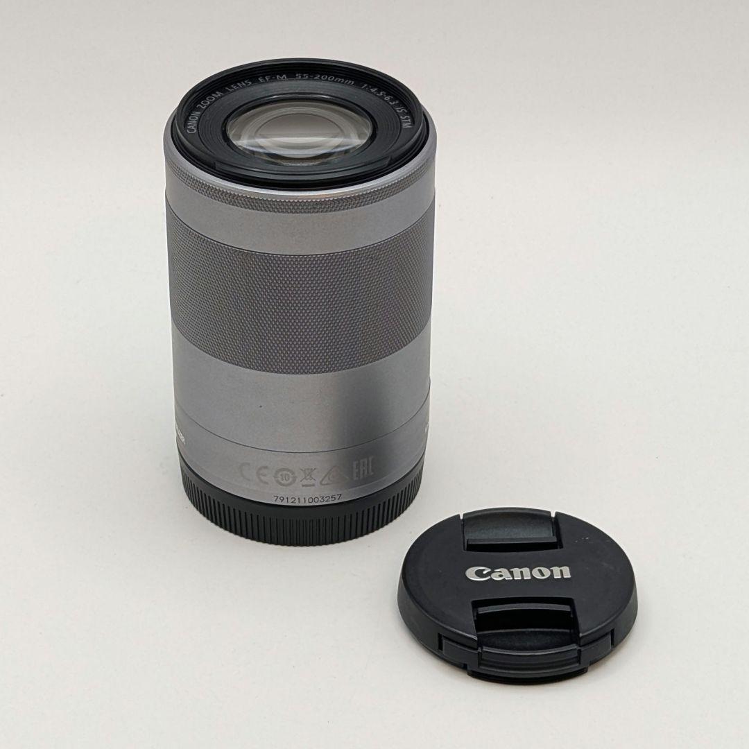 Canon キャノン EF-M 55-200mm STM シルバー 動作OK