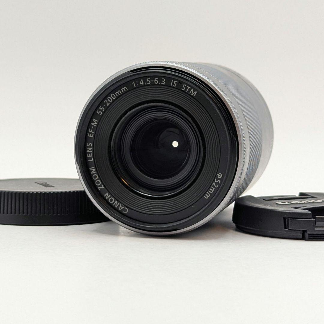 Canon キャノン EF-M 55-200mm STM シルバー 動作OK