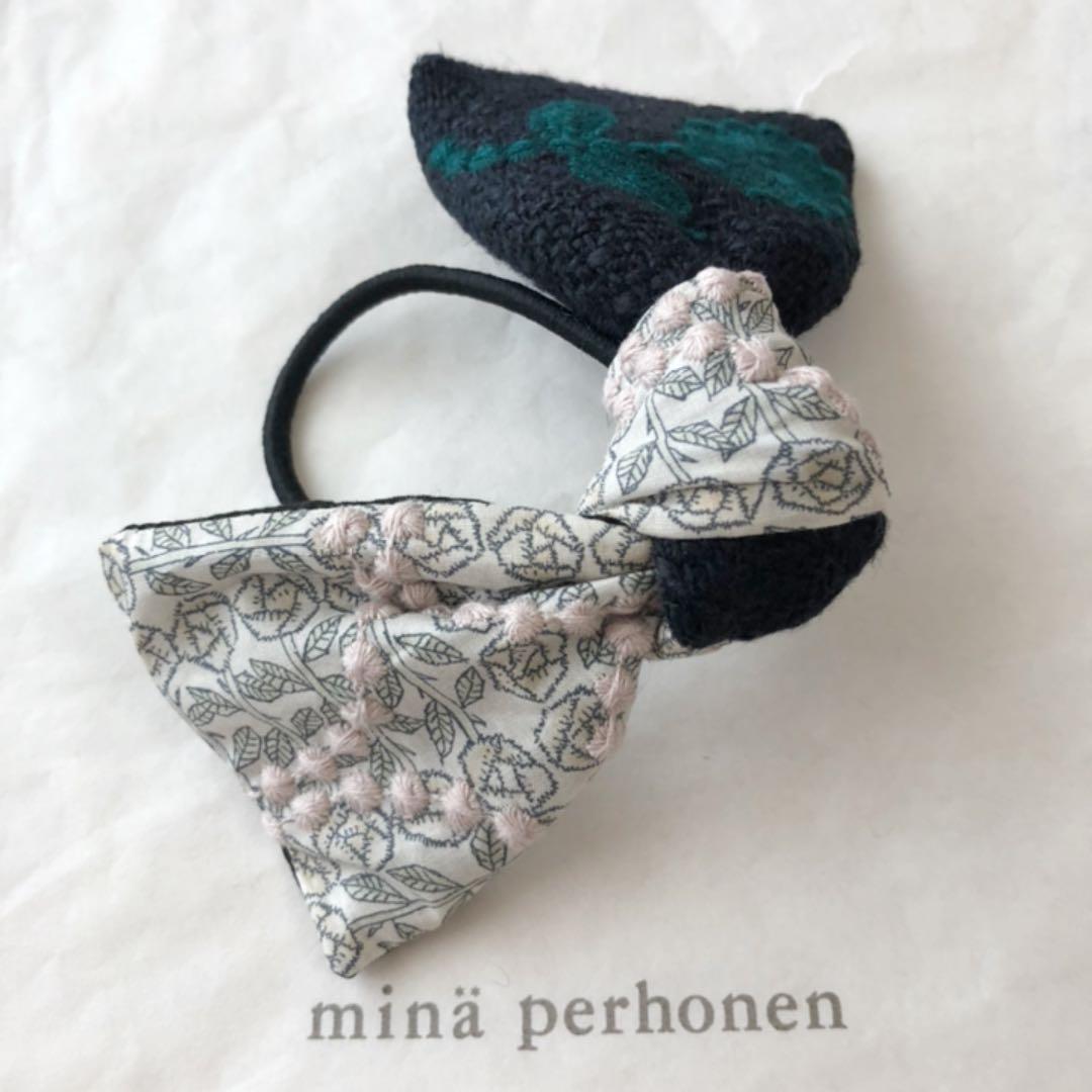 NO.256 ハンドメイド  ミナペルホネン  ボヌール　ヘアゴム