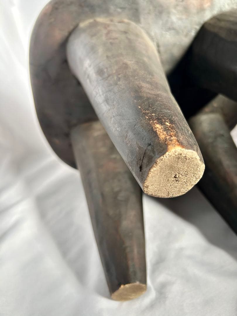 【24時間限定値下げ】アフリカ家具　セヌフォ族　スツール