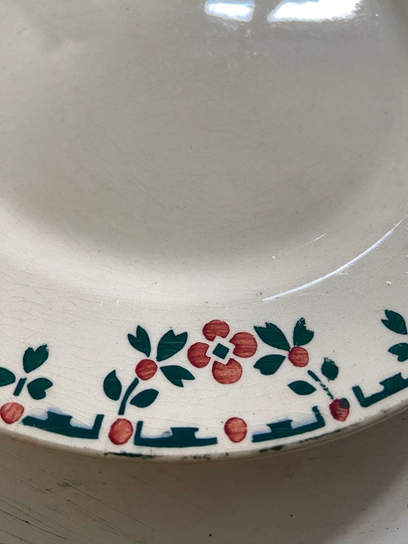 最終値下げフランスアンティークChoisyleRoiデザートプレート2枚セット①