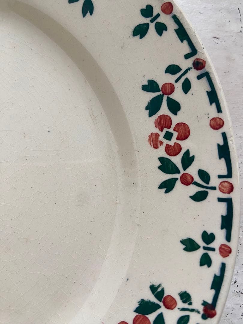 最終値下げフランスアンティークChoisyleRoiデザートプレート2枚セット①