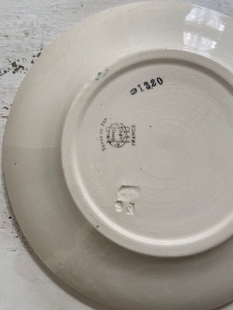 最終値下げフランスアンティークChoisyleRoiデザートプレート2枚セット①