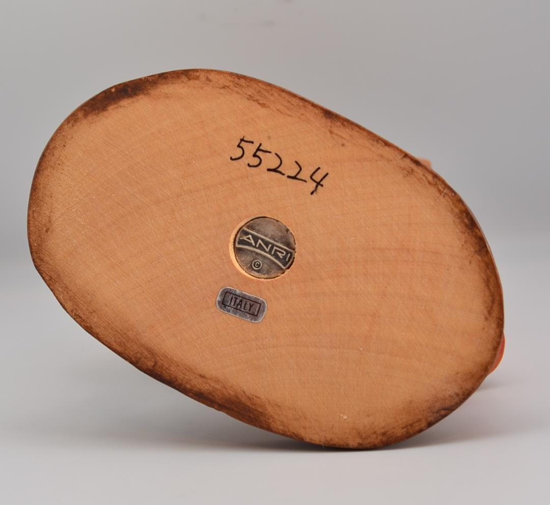 デュエット　アンリ　ANRI　フェランディス　木彫り人形　イタリア　14ｃｍ