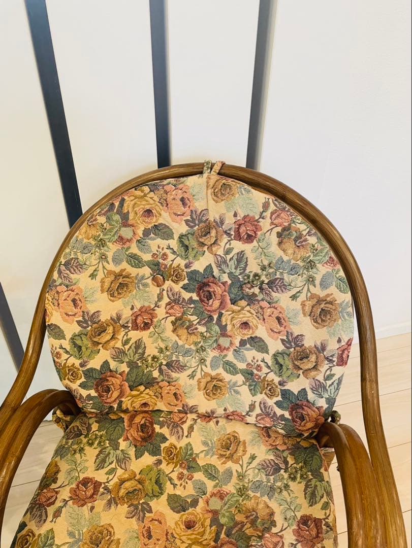 木製 ラタン 籐 藤 回転椅子 座椅子 イス いす 椅子 アームチェア