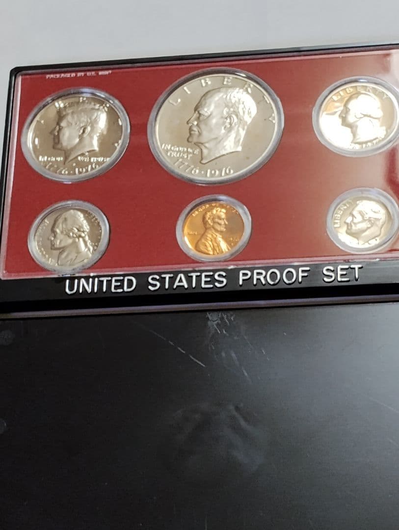 アメリカ建国200年記念・プルーフ貨幣セット。
