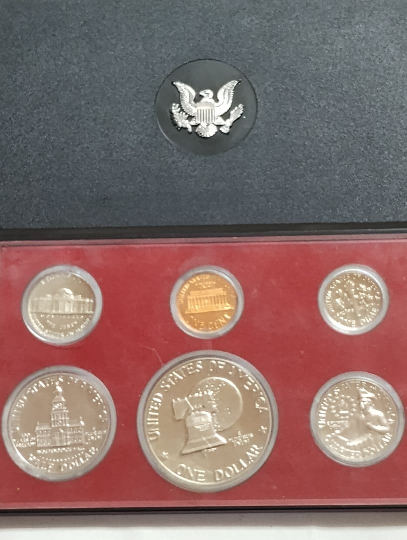 アメリカ建国200年記念・プルーフ貨幣セット。