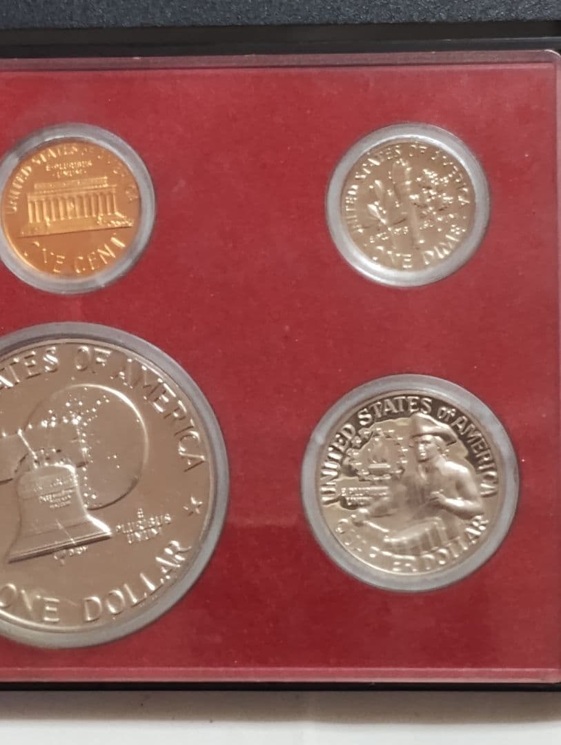 アメリカ建国200年記念・プルーフ貨幣セット。