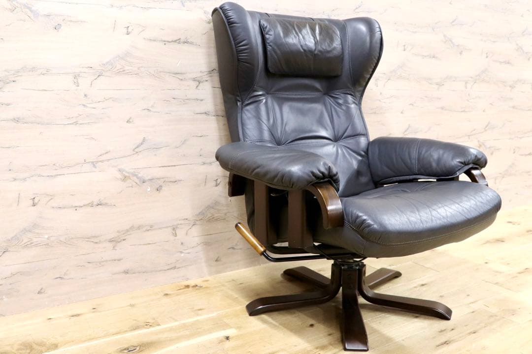 GMHK712○maruni / オールドマルニ 本革 リクライニングチ