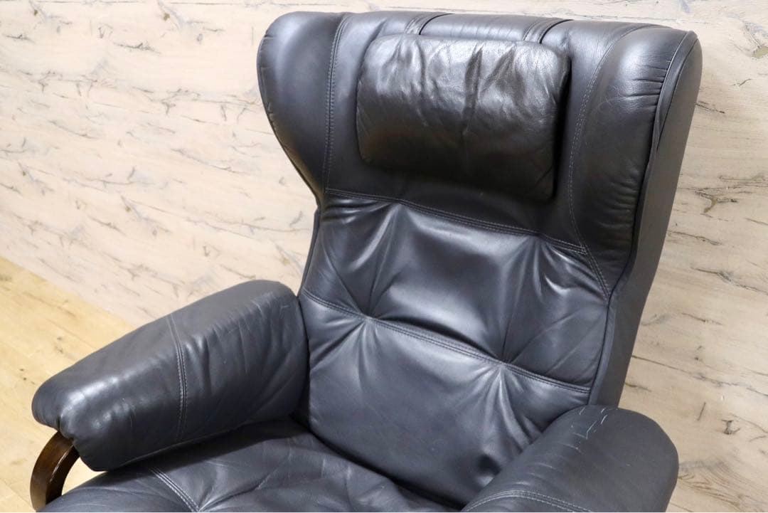 GMHK712○maruni / オールドマルニ 本革 リクライニングチ