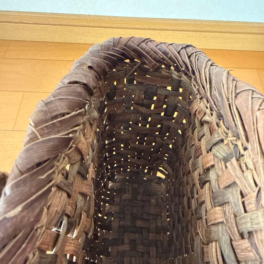 山葡萄籠バック　網代編み