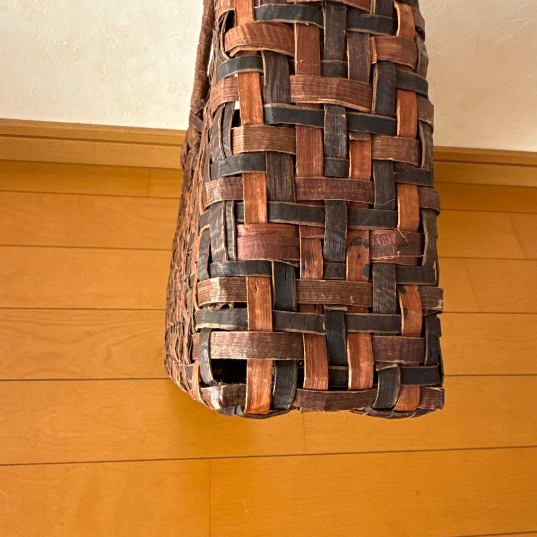 山葡萄籠バック　網代編み