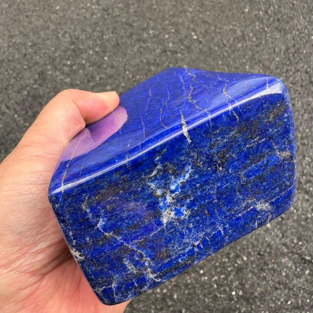 ☆ラピスラズリ☆5A☆引寄せ☆約1474gアフガニスタン産☆天然無着色☆木製台座