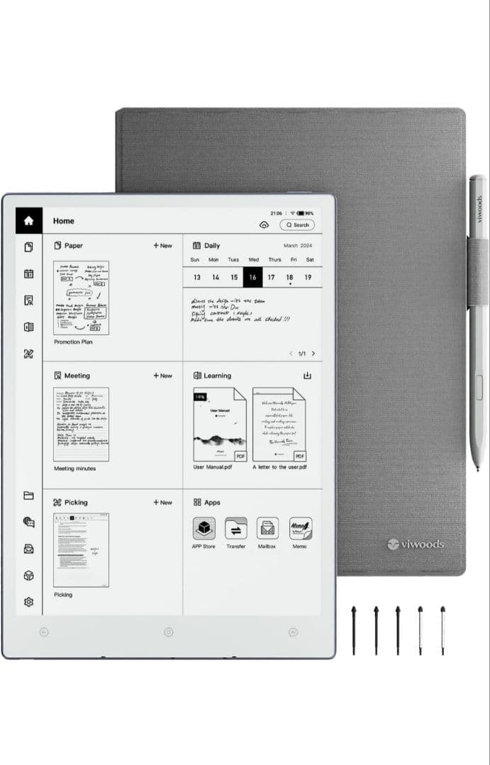 未開封新品ViwoodsAIペーパー 電子ノート タブレット箱・シール未開封