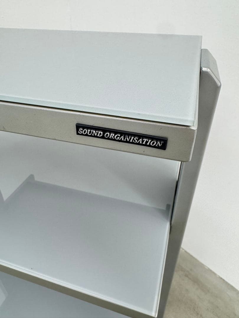 SOUND ORGANISATION オーディオラック ガラス スチール 5段