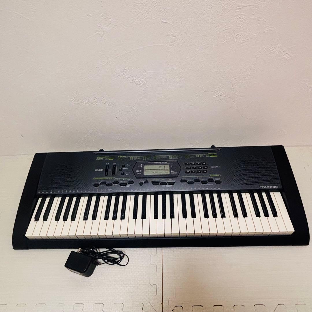CASIO 電子キーボード CTK-2000 61鍵 動作品 アダプター付