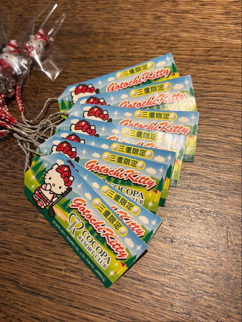 激レア！ご当地三重県ココパリゾート限定！キティストラップまとめ売り6個！