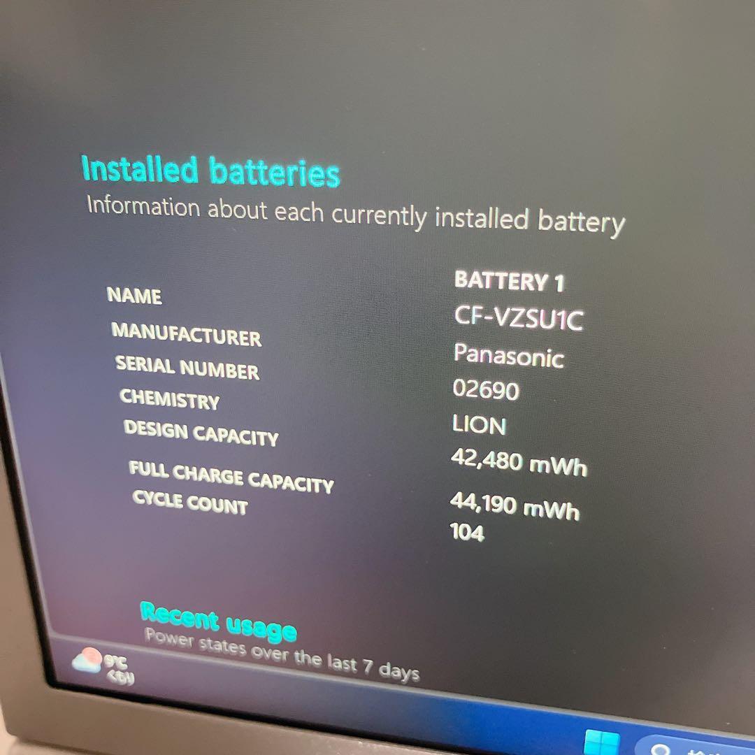 Windowsノート本体 Let's note CF-SV1 Core i5-1145G7 /16/256