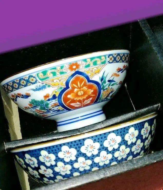 ♦【５０年前のコレクション】♥選べる３皿♥有田焼【春雄苑錦五彩作】茶碗セット