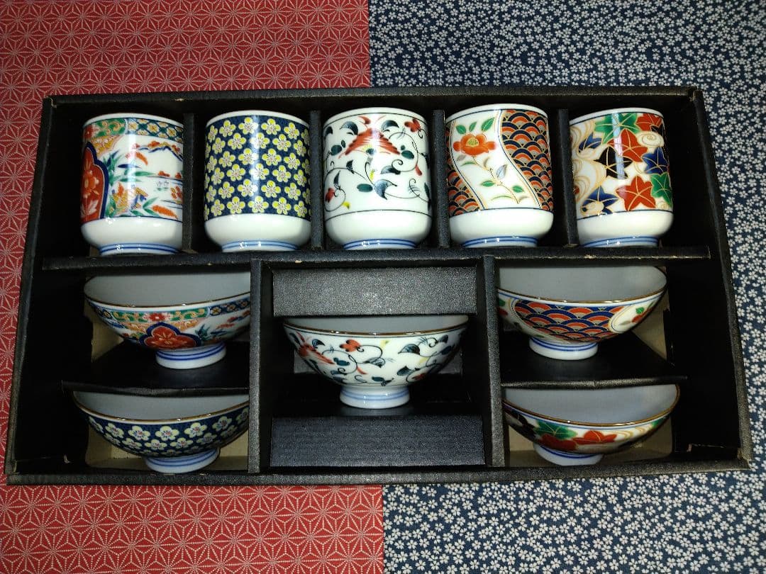 ♦【５０年前のコレクション】♥選べる３皿♥有田焼【春雄苑錦五彩作】茶碗セット