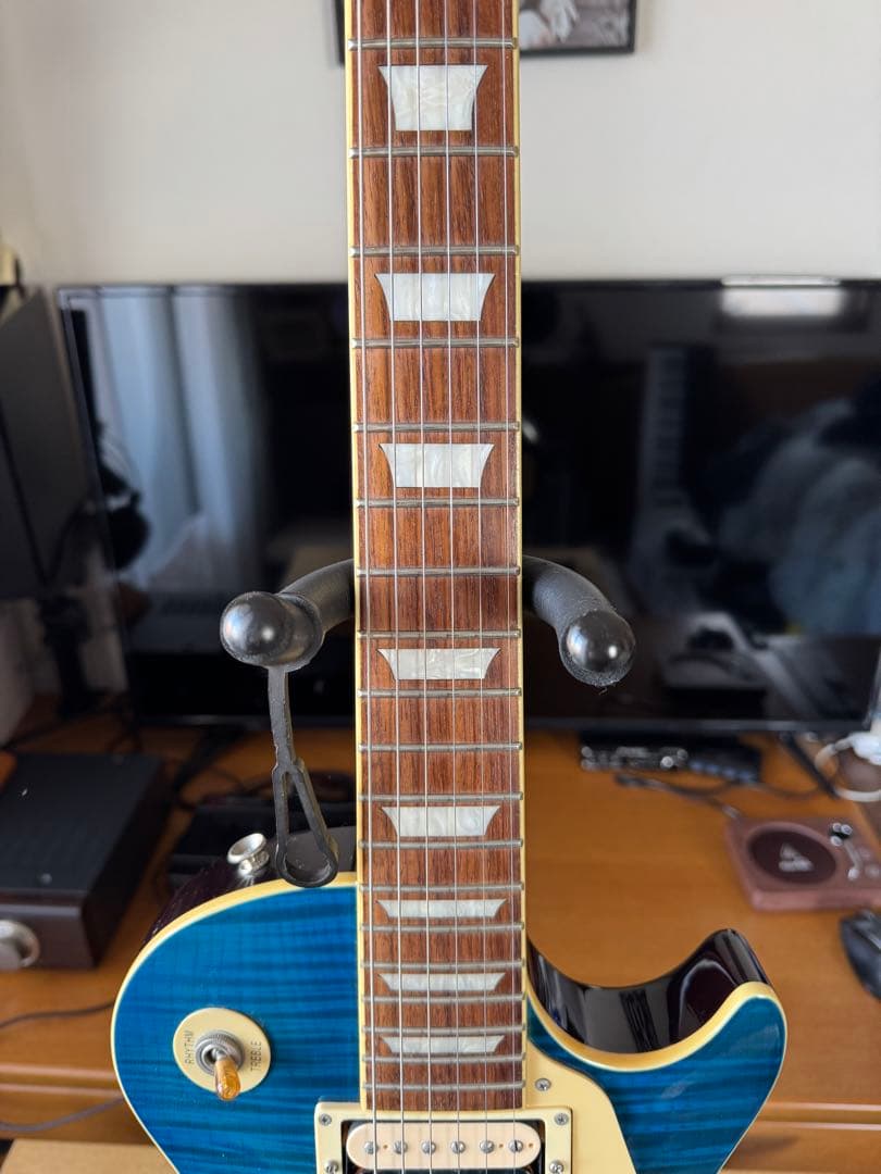 【美品】FERNANDES LSD-55N STB エレキギター(スタンド付き)