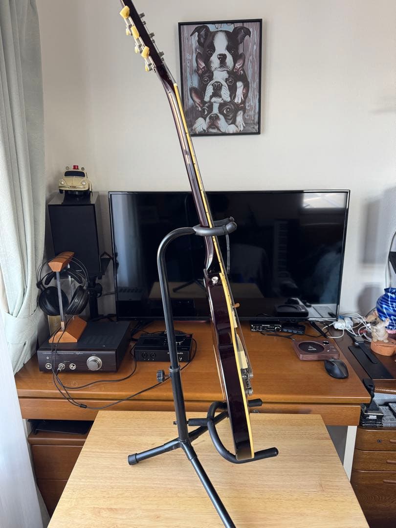 【美品】FERNANDES LSD-55N STB エレキギター(スタンド付き)