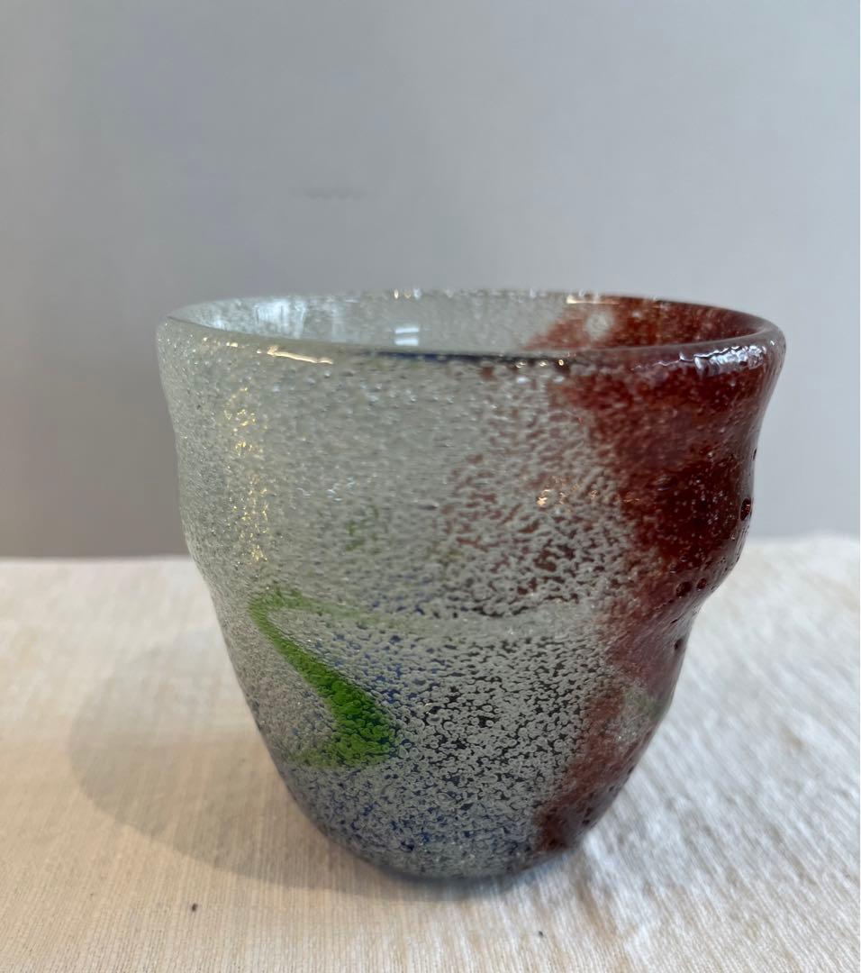 琉球ガラス　稲嶺盛吉　泡ガラス　ガラス工芸￼