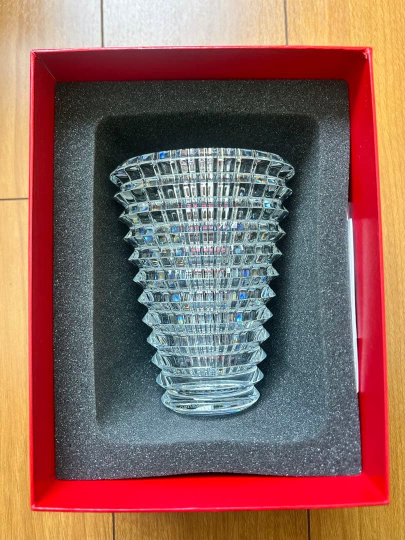 Baccarat クリスタル花瓶 【社名印字有】