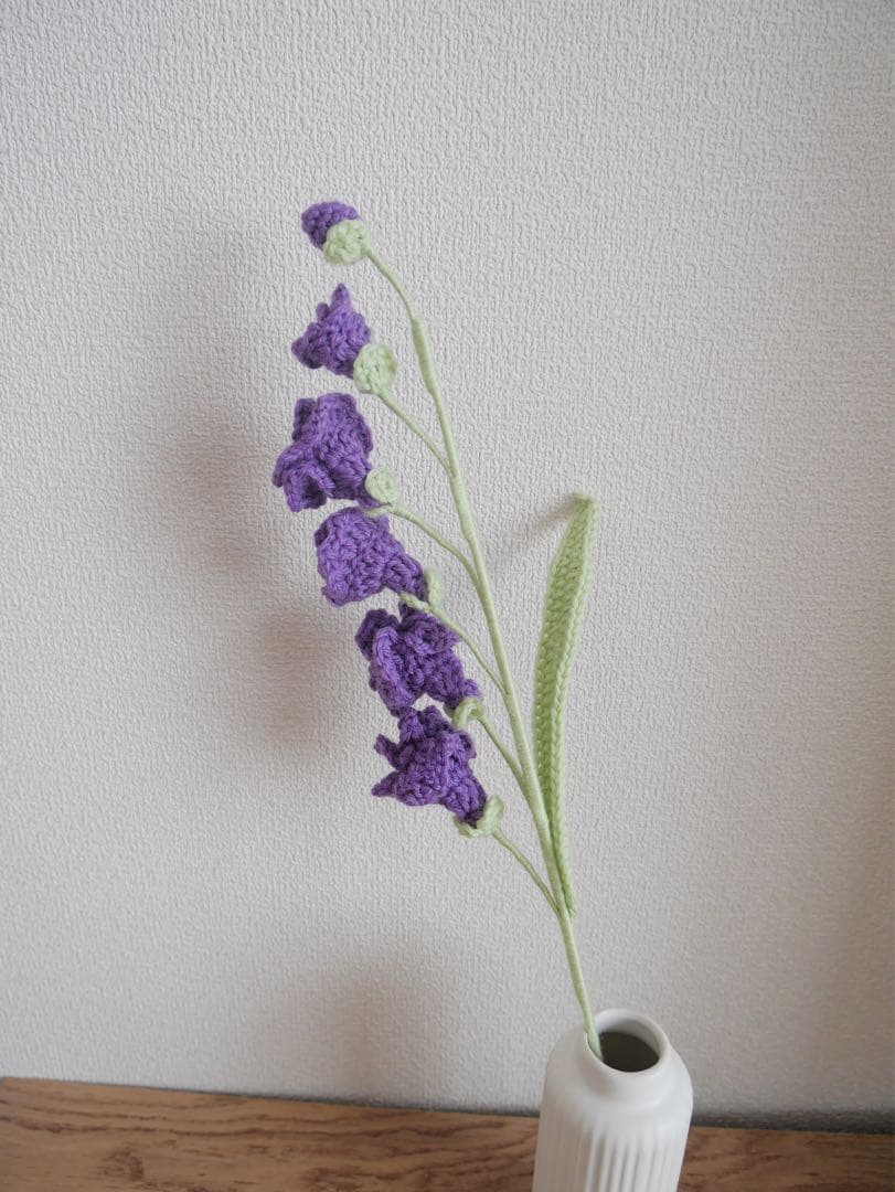 【フリージア】　枯れない花束 あみぐるみ プレゼント 誕生日 かぎ編み 毛糸の花