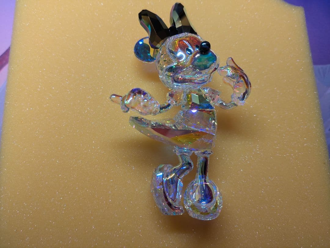 スワロフスキー Disney100周年 ミニー クリスタルオブジェ