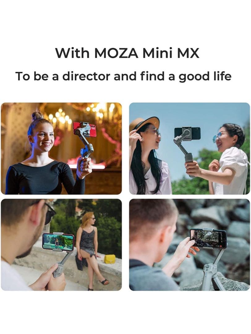 MOZA MINI MX スマホ用ジンバル 3軸ハンドヘルドスタビライザー