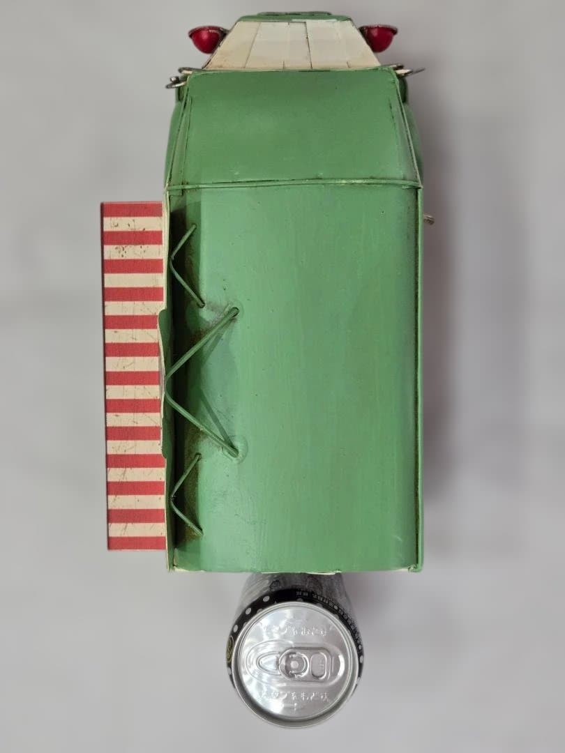 ブリキ　キッチンカー　ヴィンテージ風オブジェ