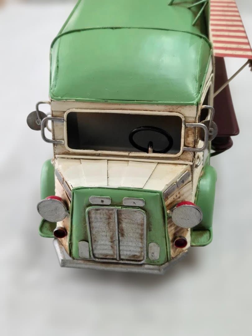 ブリキ　キッチンカー　ヴィンテージ風オブジェ