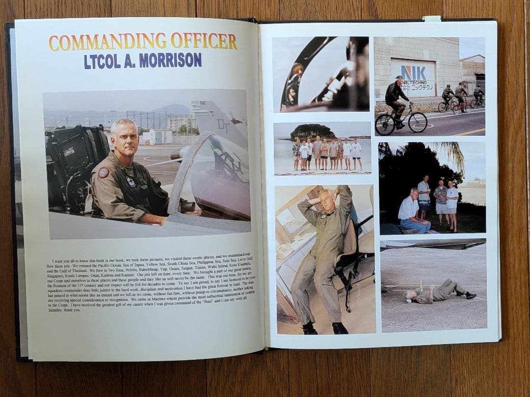 【実物】米軍 岩国基地 VMFA-232 レッドデビルズ 記念盾＆アルバム