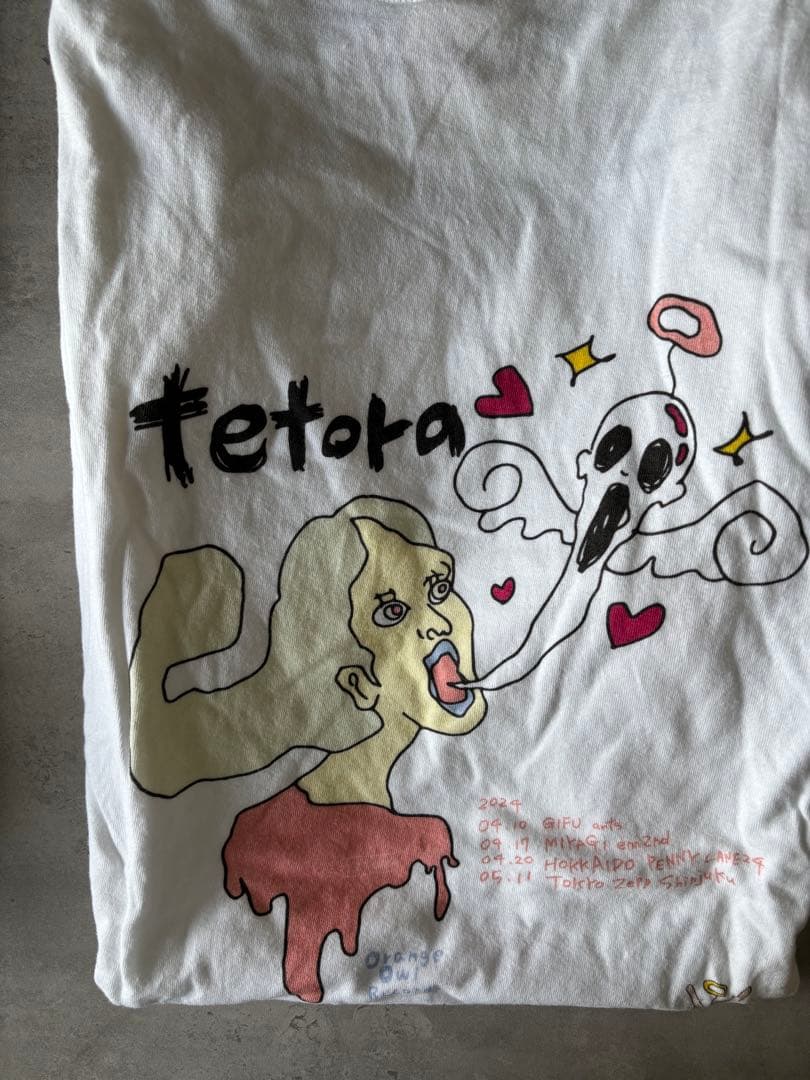 数回着用:【TETORA】 【テトラ】Tシャツ ホワイト 白 Lサイズ