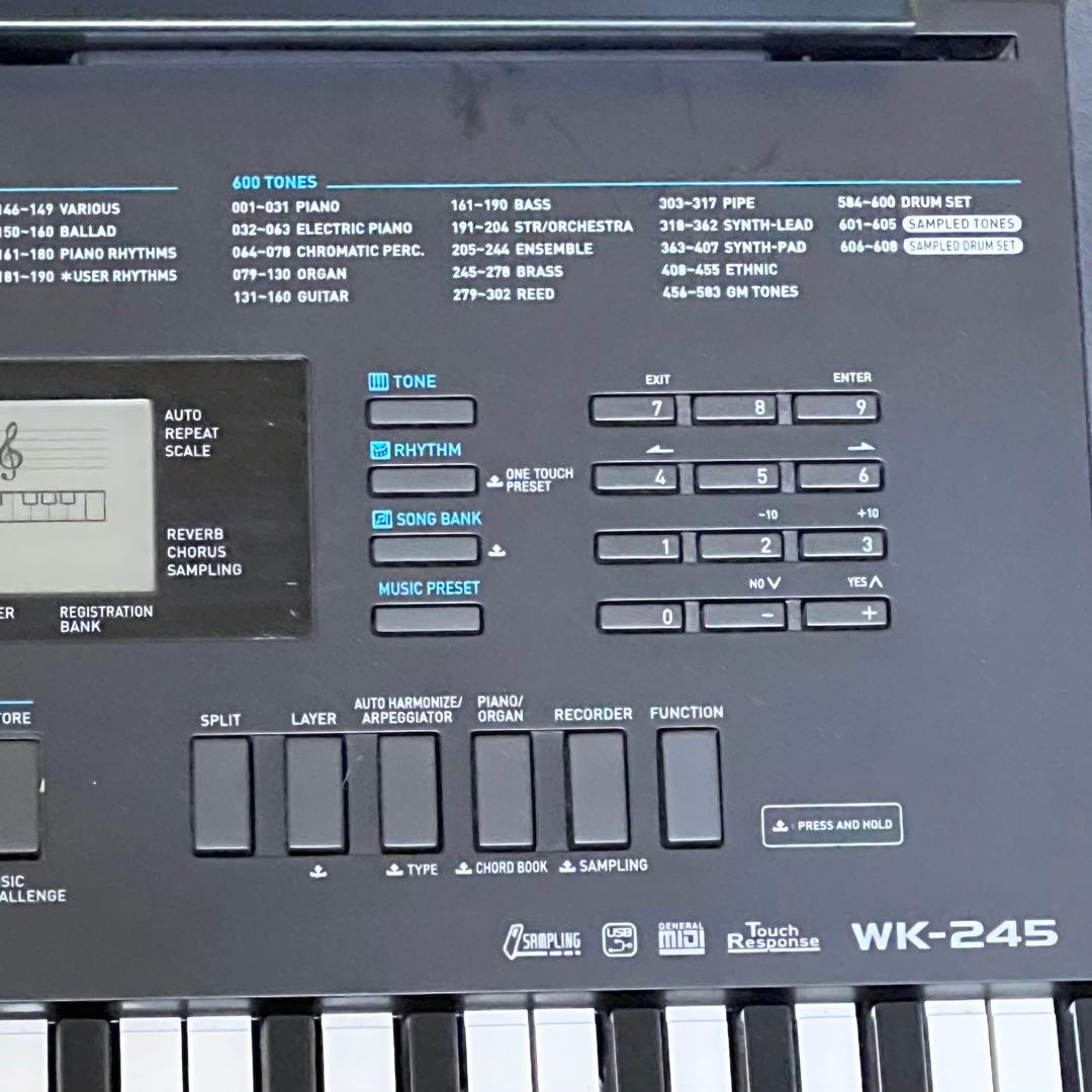 【美品】 電子キーボード　キーボード 電子ピアノ WK-245 CASIO