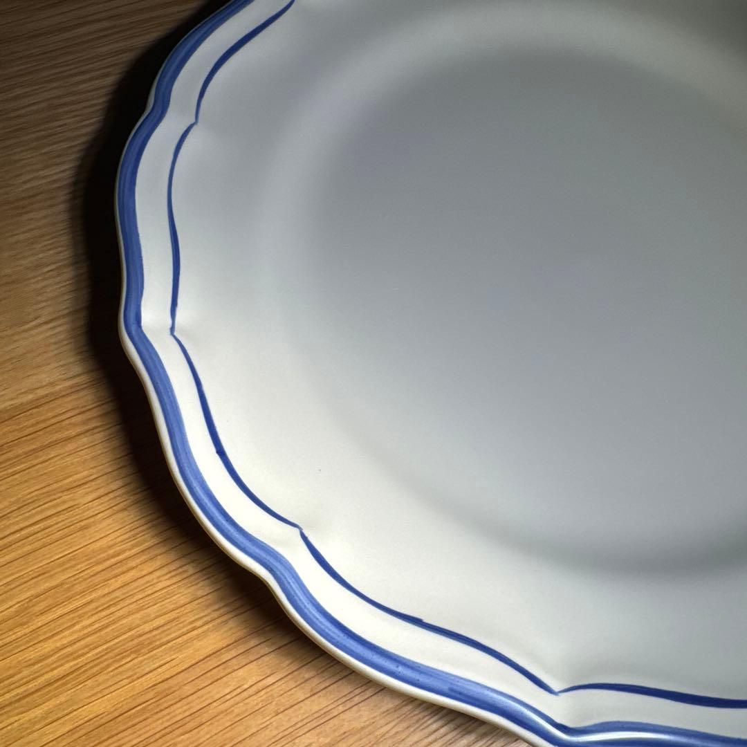 ジアン フィレブルー プレート 23cm ファイアンス焼き Gien フランス