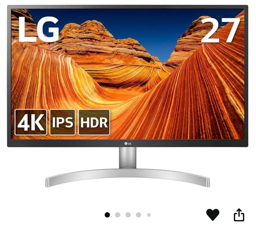 LG モニター ディスプレイ 27UL500-W 27インチ