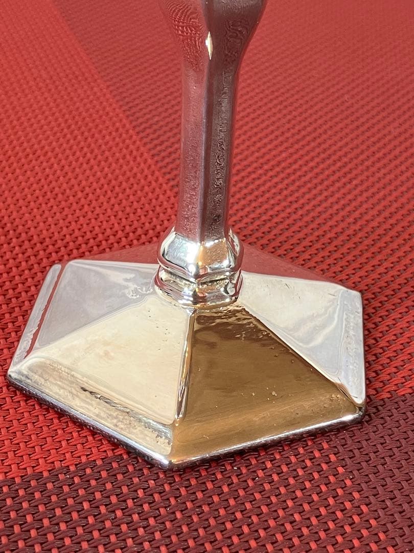 ①VAROSA VALENTi銀メッキ装飾カップ（ワインカップ）1個　箱付き