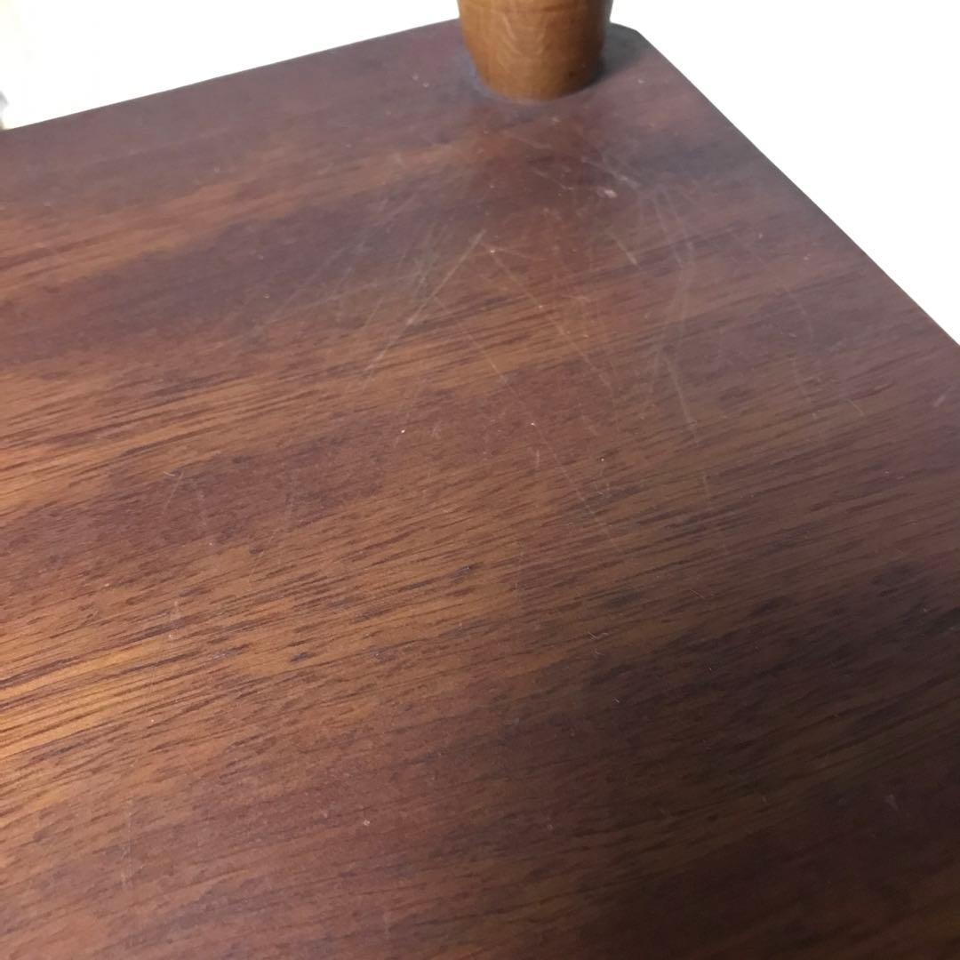 昭和レトロ　木製　4段　三角 コーナーラック　飾り棚