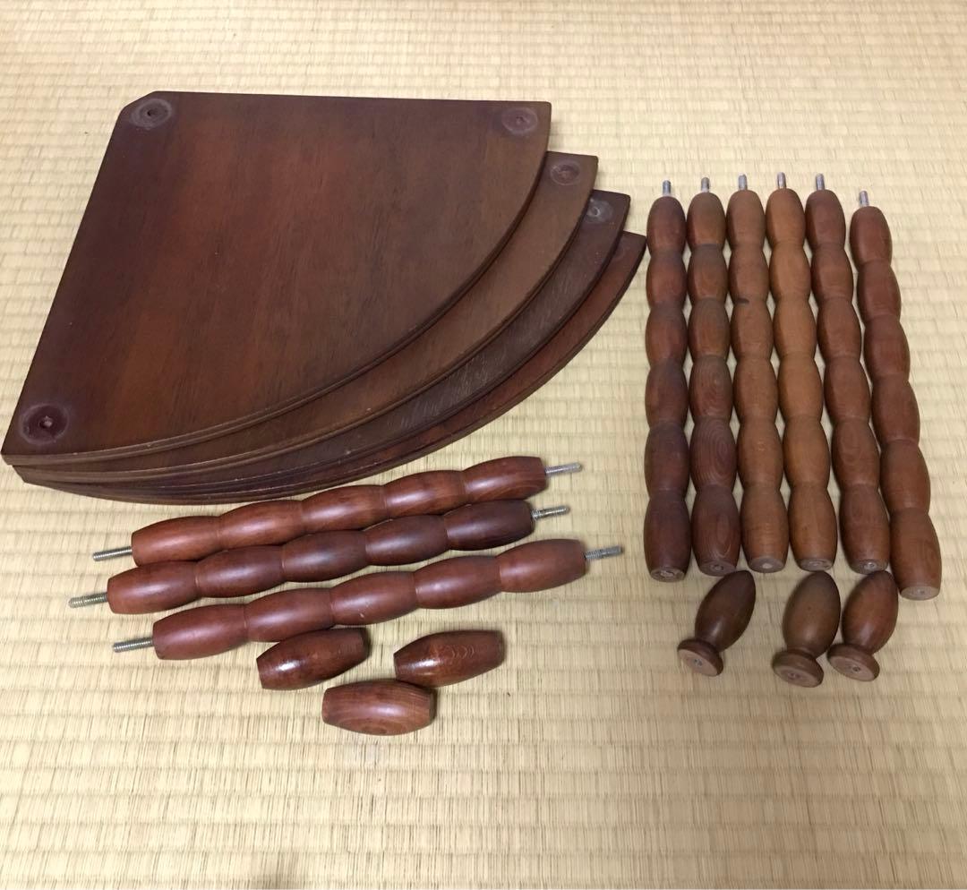 昭和レトロ　木製　4段　三角 コーナーラック　飾り棚