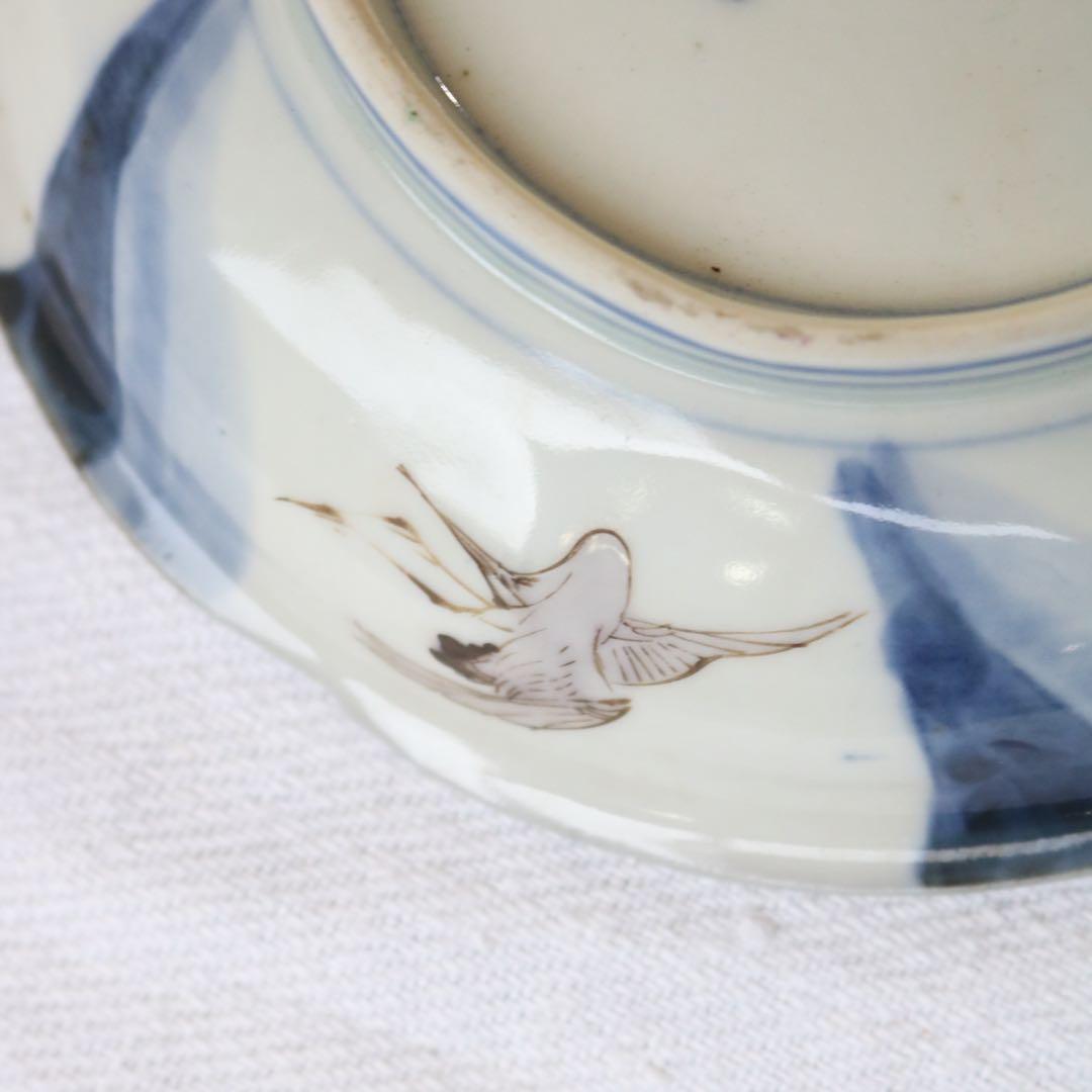 時代逸品！豪華絢爛　捻手金彩に舞う神獣たちの古伊万里　5寸皿プレート骨董古美術