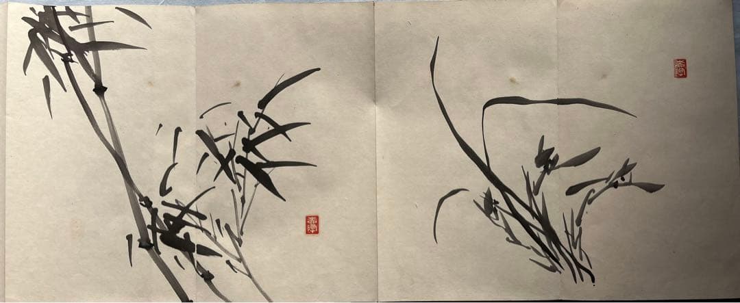 四君子帖 乙卯年（1 85 5年？19 15? ） 銘有り 絵22枚